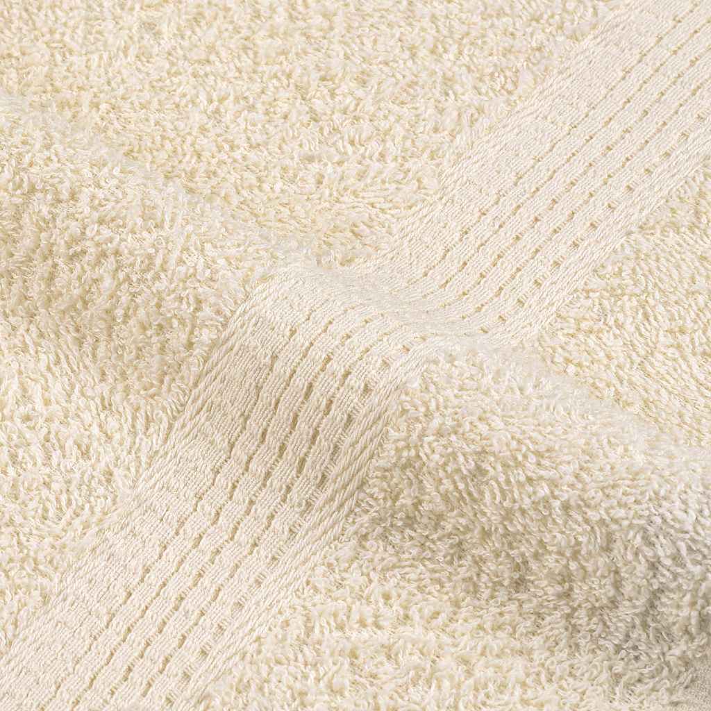vidaXL Ręczniki do sauny, FROGN, 4 szt, kremowe, 80x200 cm, 360 g/m²