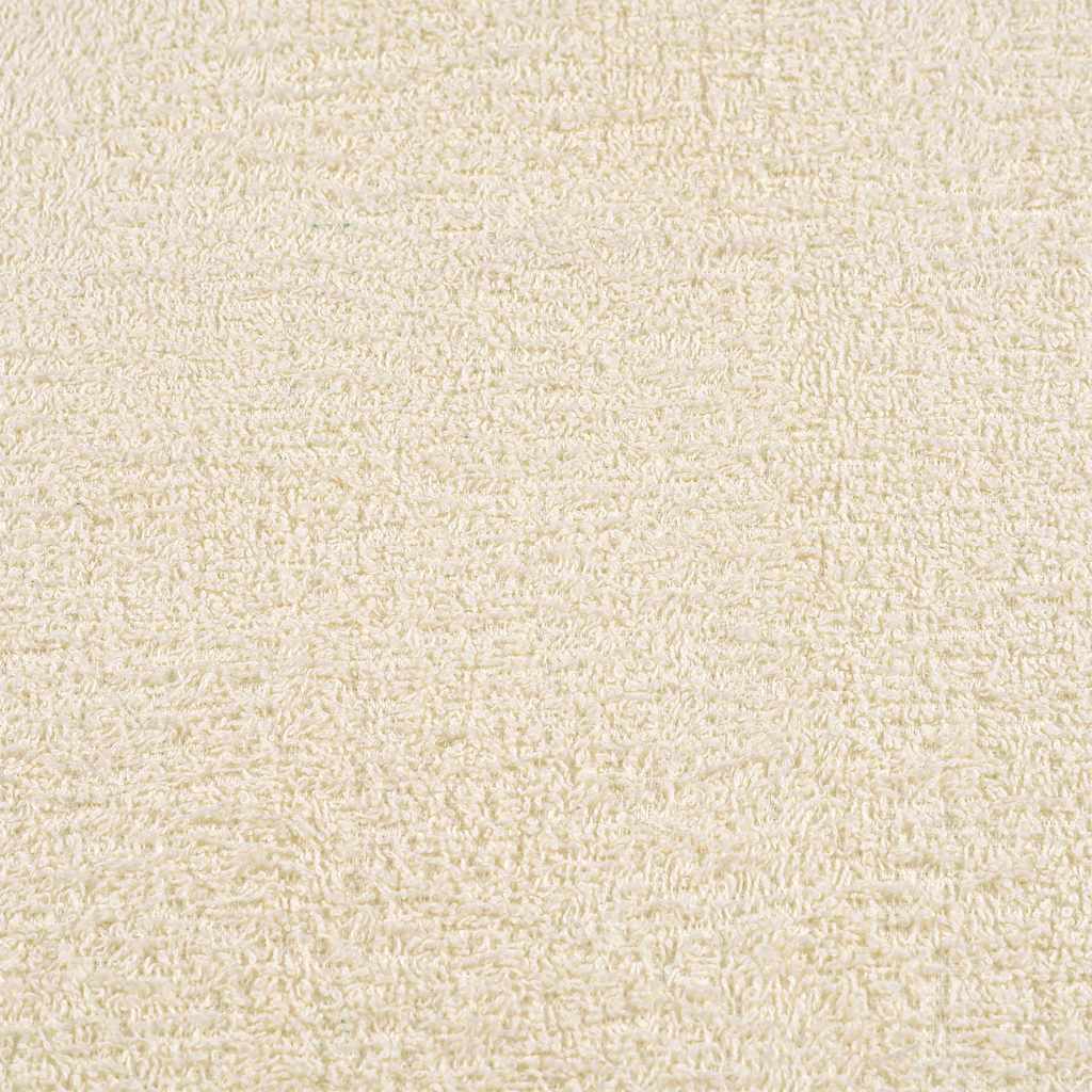 vidaXL Ręczniki, FROGN, 4 szt, kremowe, 100x200 cm, 360 g/m²