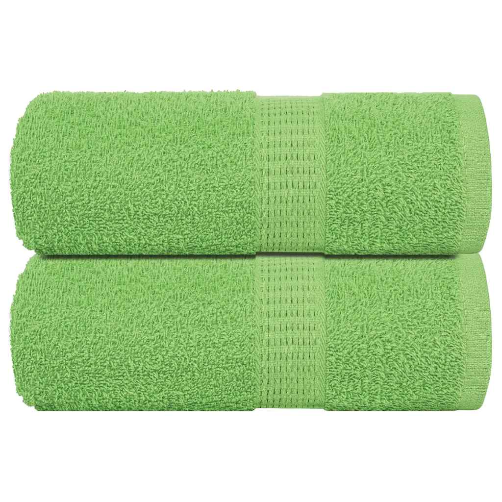 vidaXL Ręczniki, FROGN, 2 szt., jabłkowo-zielone, 30x30 cm, 360 g/m²