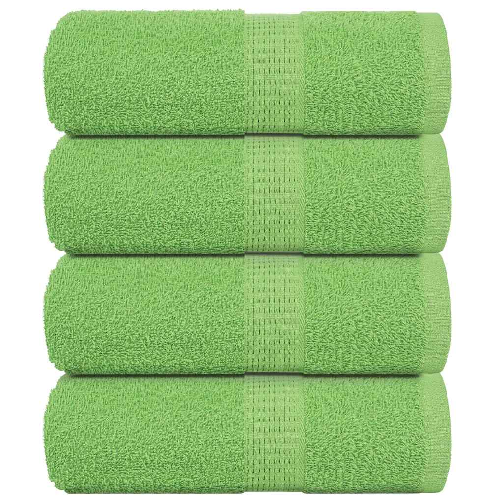 vidaXL Ręczniki, FROGN, 4 szt., jabłkowo-zielone, 30x30 cm, 360 g/m²