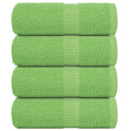 vidaXL Ręczniki, FROGN, 4 szt., jabłkowo-zielone, 30x30 cm, 360 g/m²