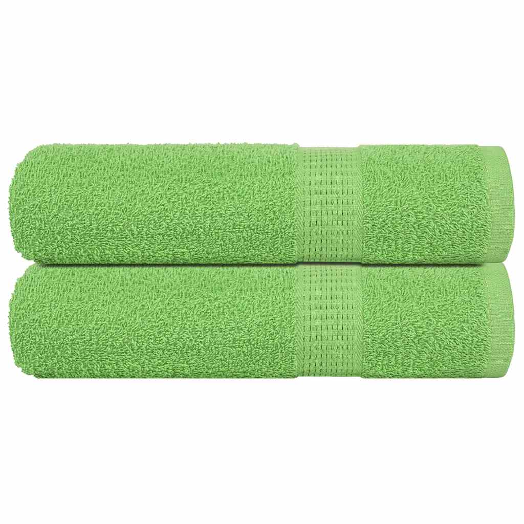vidaXL Ręczniki do rąk, FROGN, 2 szt, zielone jabłko, 50x100 cm, 360 g/m²
