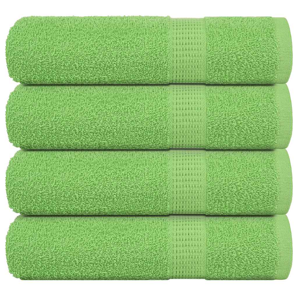 vidaXL Ręczniki do rąk, FROGN, 4 szt, zielone, 50x100 cm, 360 g/m²