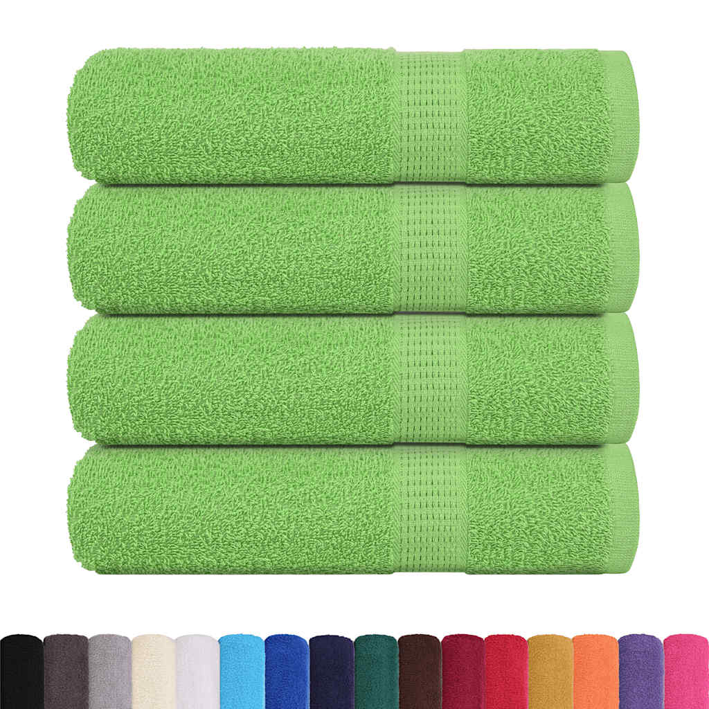 vidaXL Ręczniki do rąk, FROGN, 4 szt, zielone, 50x100 cm, 360 g/m²