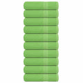 vidaXL Ręczniki do rąk, FROGN, 10 szt, zielone, 50x100 cm, 360 g/m²