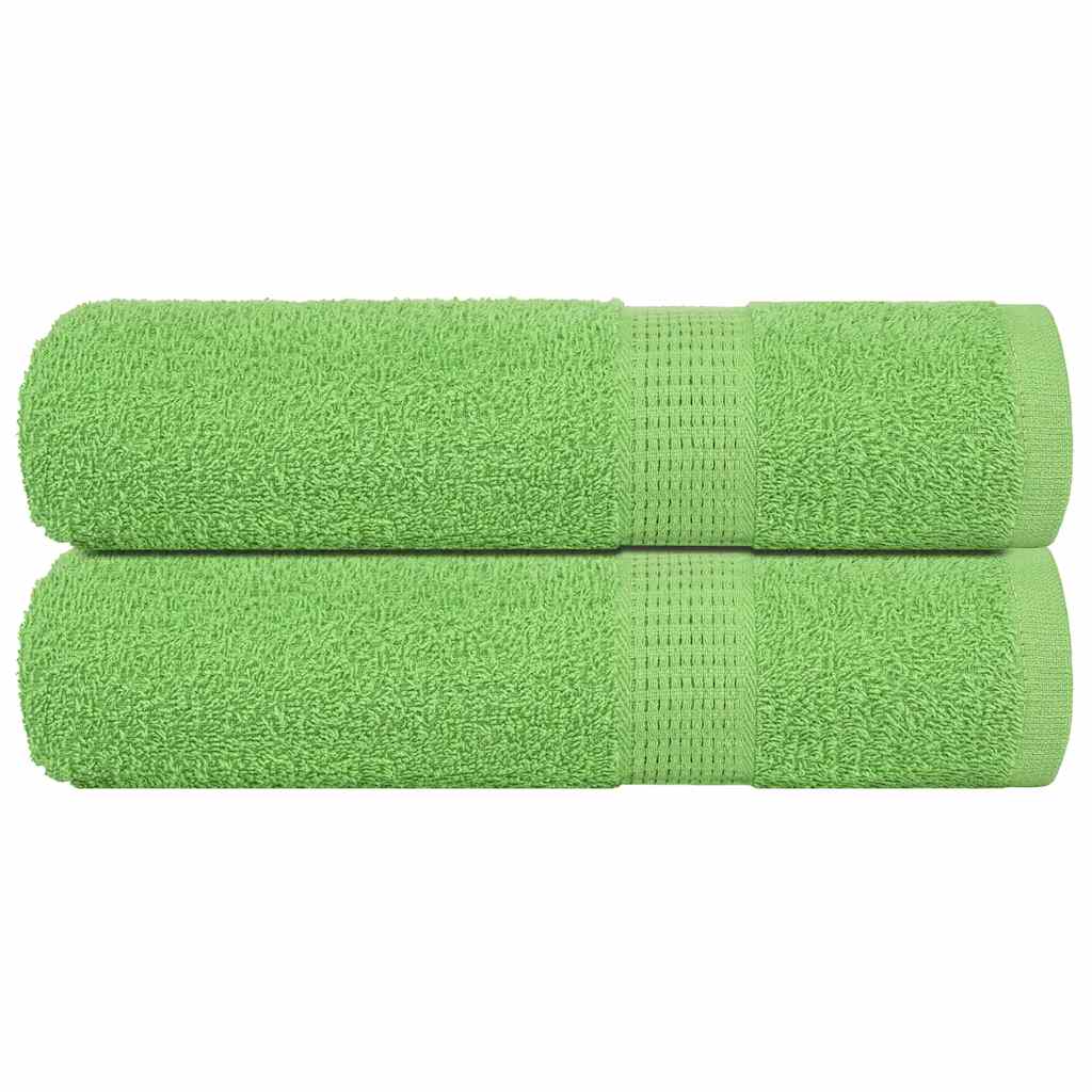 vidaXL Ręczniki kąpielowe, FROGN, 2 szt, zielone, 70x140 cm, 360 g/m²