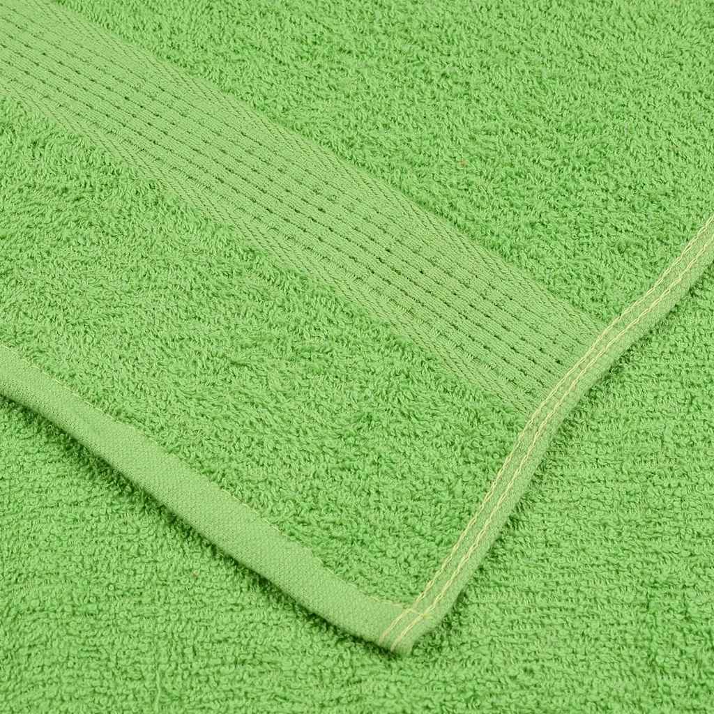 vidaXL Ręczniki kąpielowe, FROGN, 10 szt, zielone, 70x140 cm, 360 g/m²