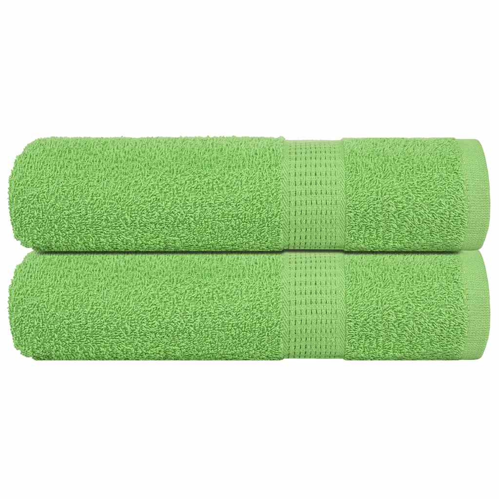 vidaXL Ręczniki kąpielowe, FROGN, 2 szt, zielone, 100x150 cm, 360 g/m²