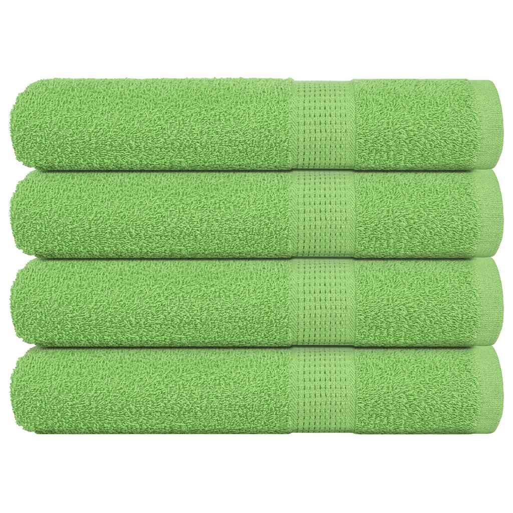 vidaXL Ręczniki, FROGN, 4 szt, zielone jabłko, 100x200 cm, 360 g/m²