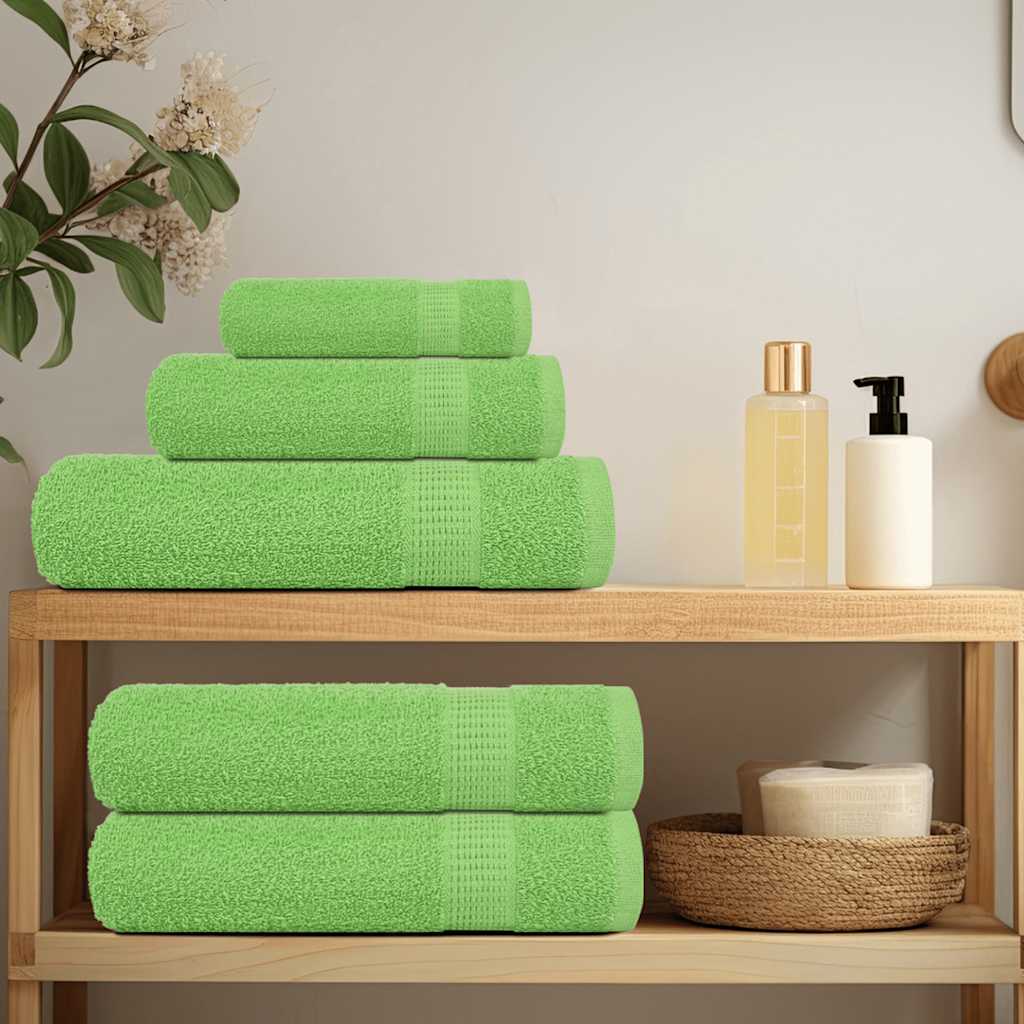 vidaXL Ręczniki, FROGN, 4 szt, zielone jabłko, 100x200 cm, 360 g/m²