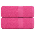 vidaXL Ręczniki, FROGN, 2 szt., różowe, 30x30 cm, 360 g/m²