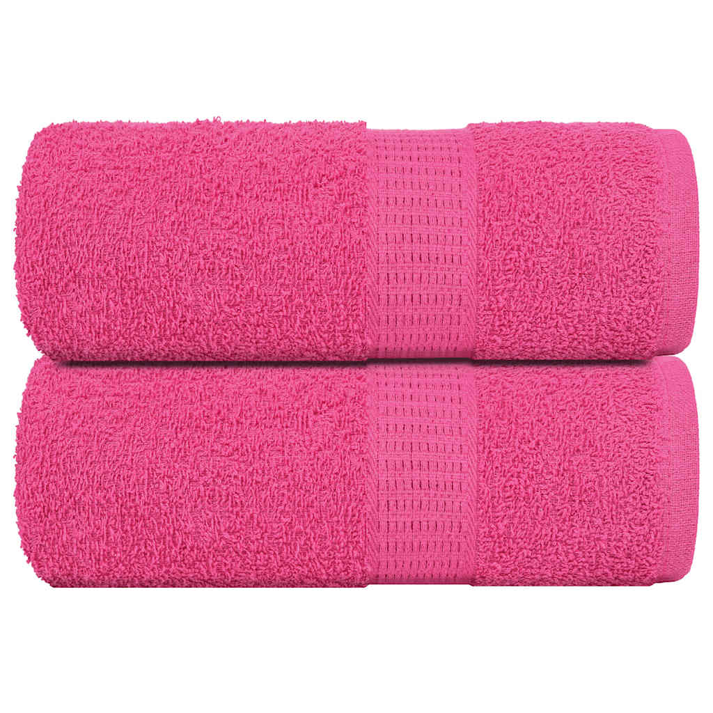 vidaXL Ręczniki, FROGN, 2 szt., różowe, 30x30 cm, 360 g/m²