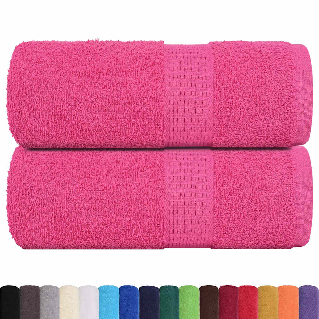 vidaXL Ręczniki, FROGN, 2 szt., różowe, 30x30 cm, 360 g/m²