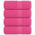 vidaXL Ręczniki, FROGN, 4 szt., różowe, 30x30 cm, 360 g/m²