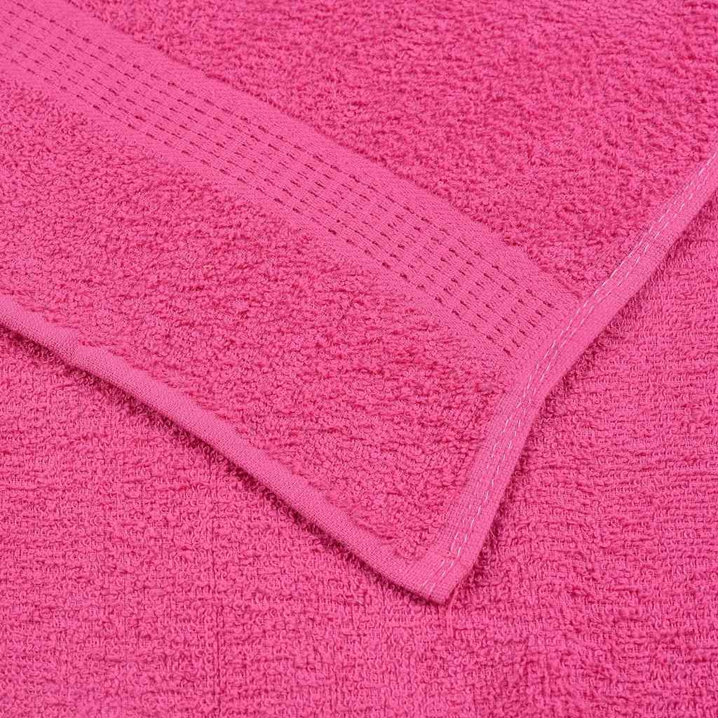vidaXL Ręczniki, FROGN, 4 szt., różowe, 30x30 cm, 360 g/m²