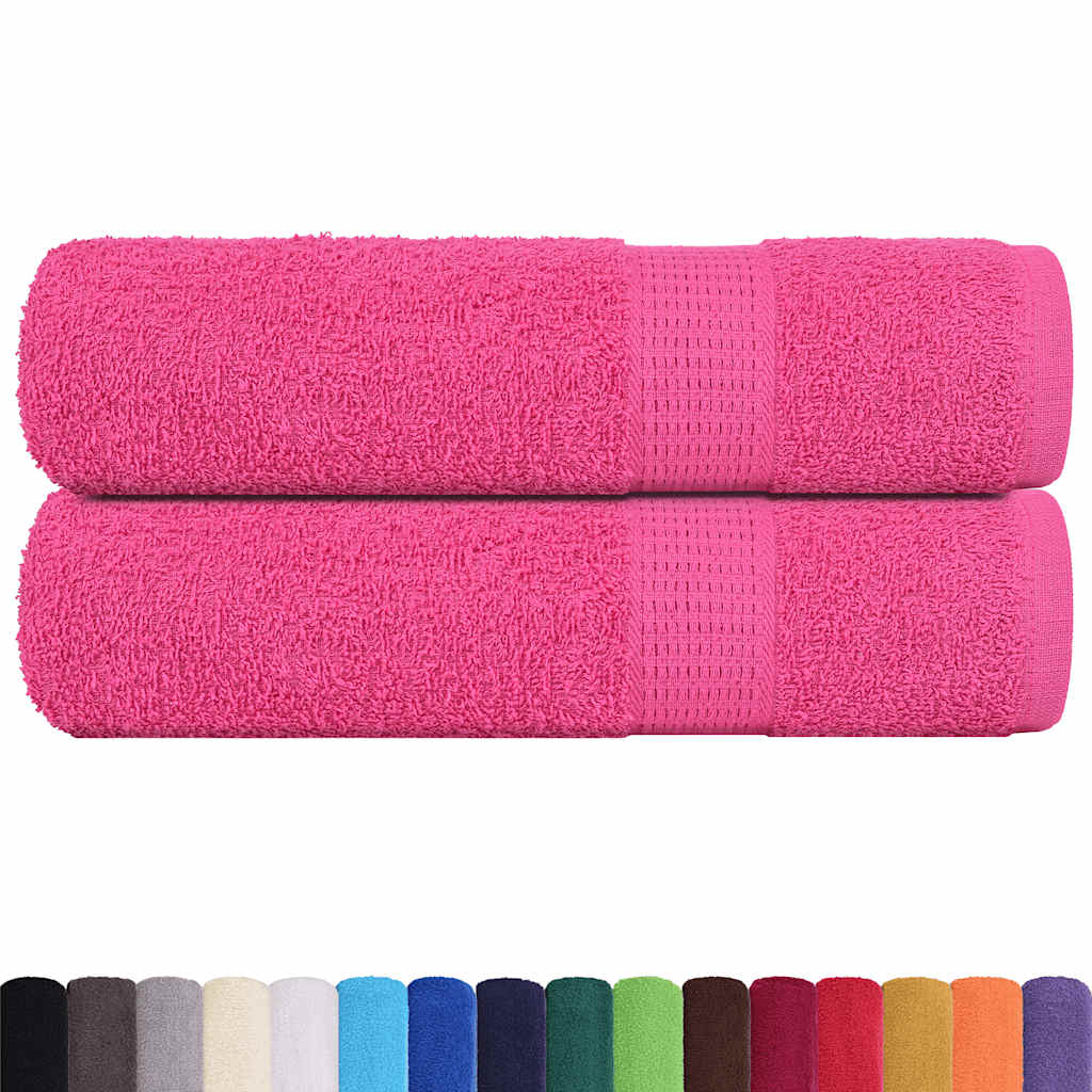 vidaXL Ręczniki do rąk, FROGN, 2 szt, różowe, 50x100 cm, 360 g/m²