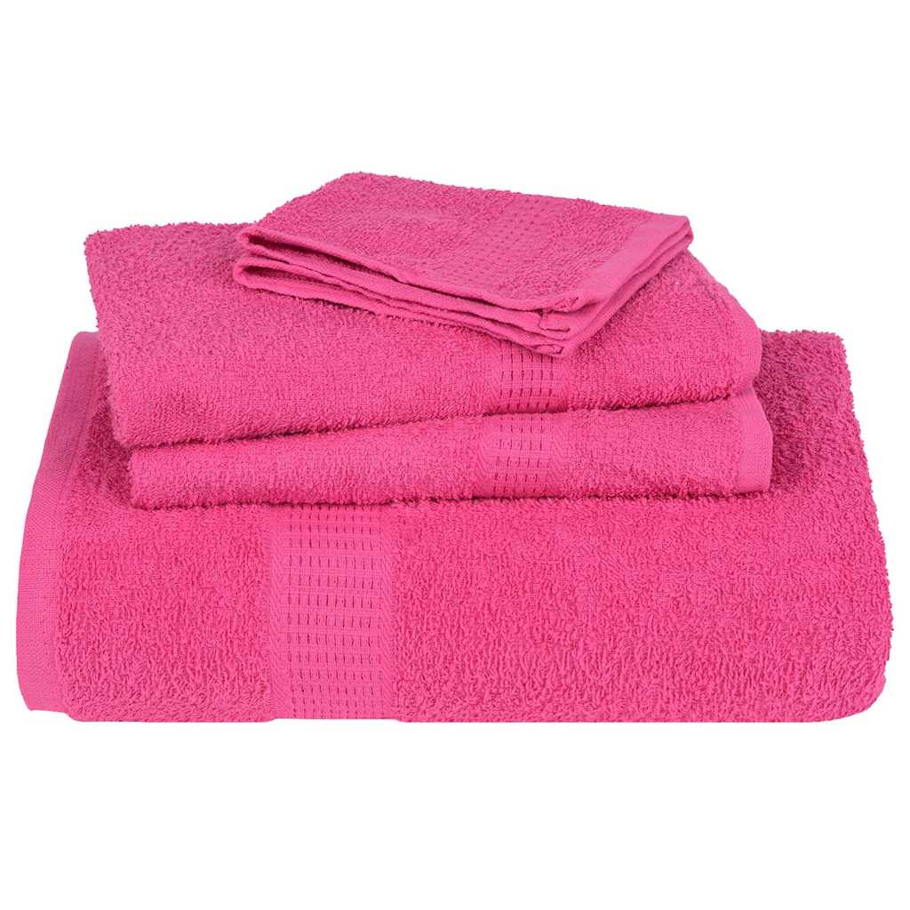 vidaXL Ręczniki do rąk, FROGN, 10 szt, różowe, 50x100 cm, 360 g/m²