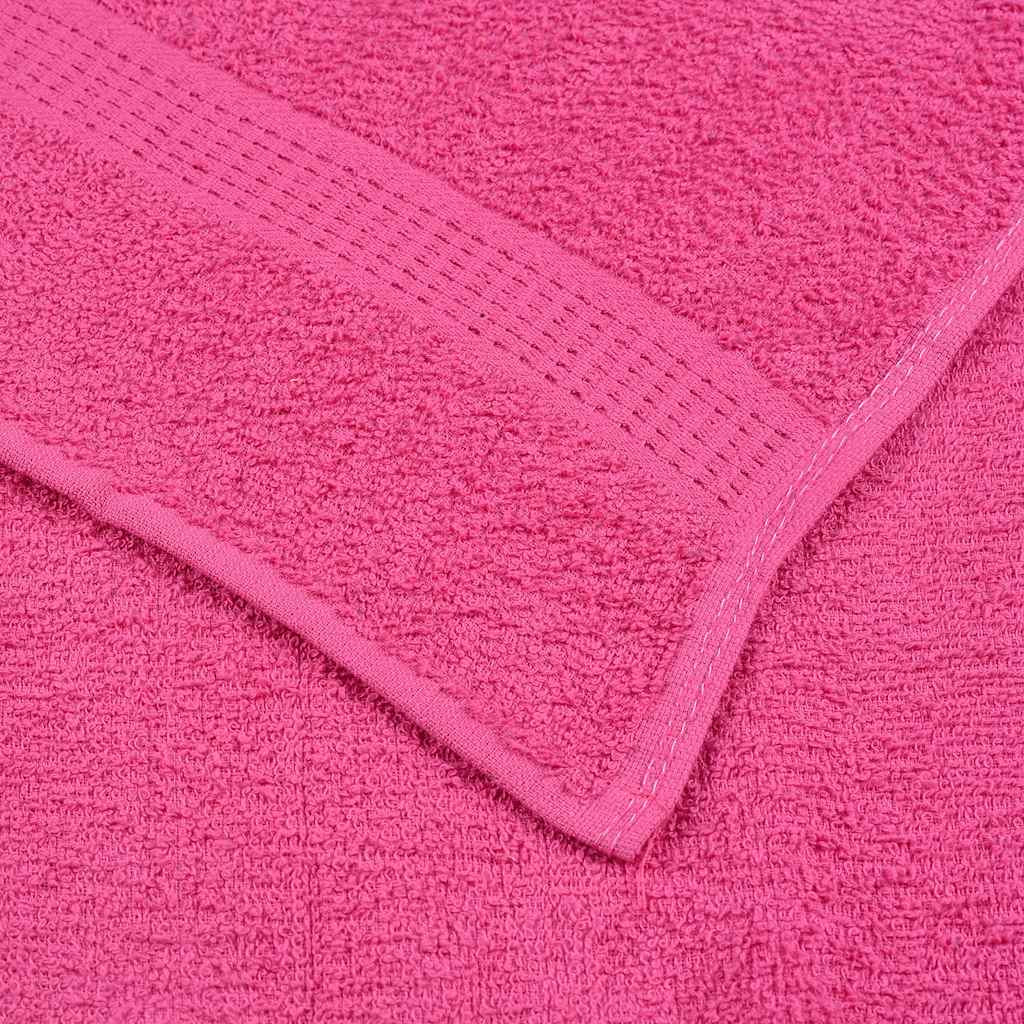 vidaXL Ręczniki do rąk, FROGN, 10 szt, różowe, 50x100 cm, 360 g/m²