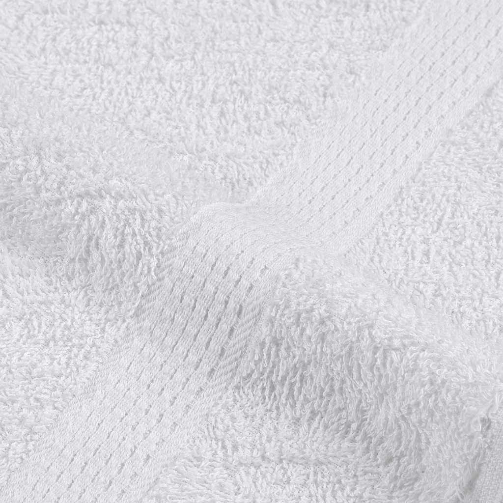 vidaXL 8-cz. zestaw ręczników, FROGN, biały, 360 g/m²