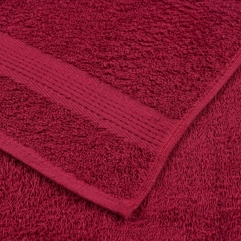 vidaXL 8-cz. zestaw ręczników, FROGN, bordo, 360 g/m²