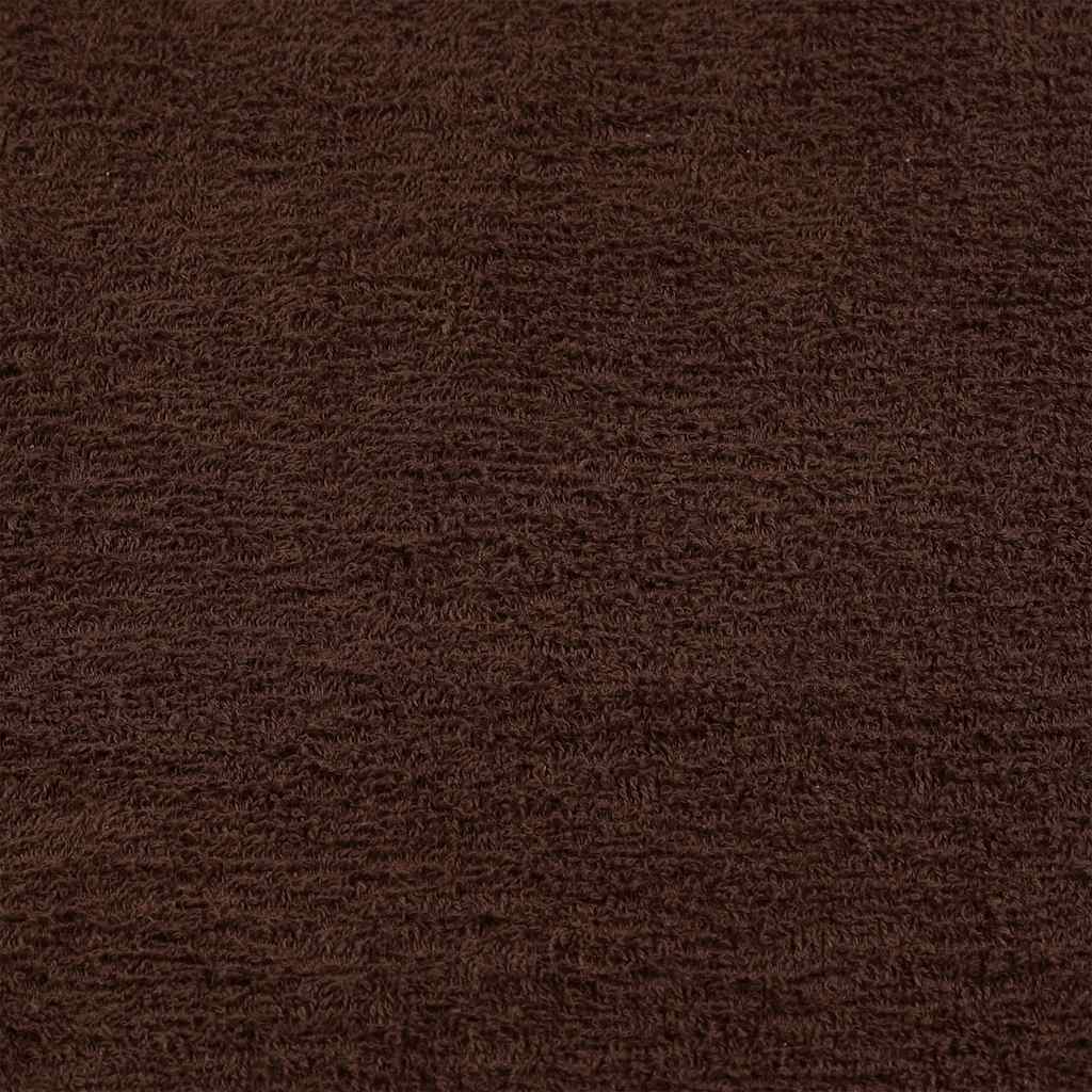 vidaXL 8-cz. zestaw ręczników, FROGN, brązowy, 360 g/m²