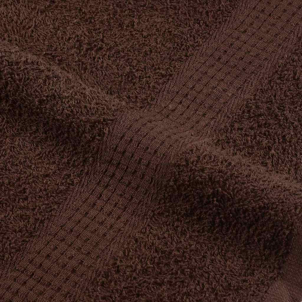 vidaXL 8-cz. zestaw ręczników, FROGN, brązowy, 360 g/m²