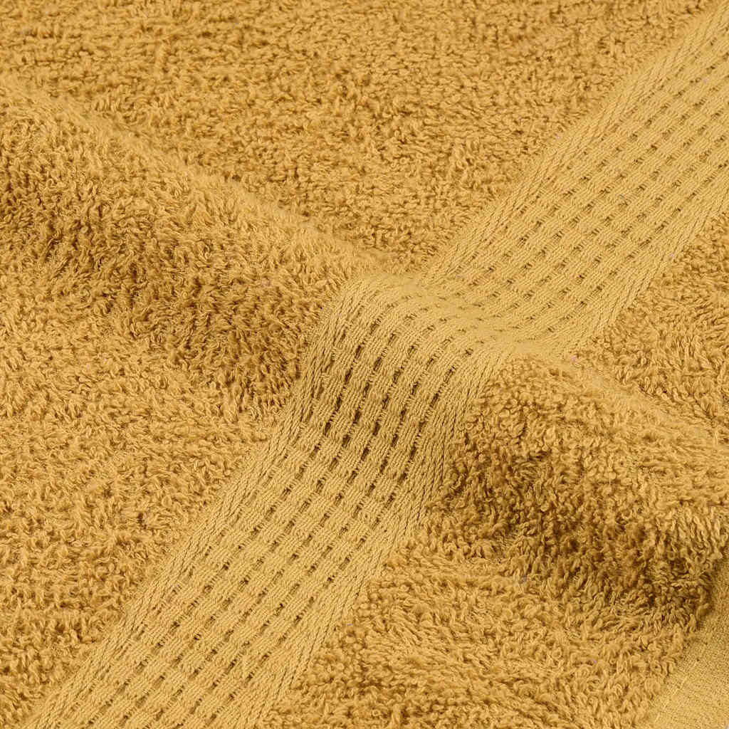 vidaXL 8-cz. zestaw ręczników, FROGN, złoty, 360 g/m²