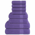 vidaXL 8-cz. zestaw ręczników, FROGN, fioletowy, 360 g/m²