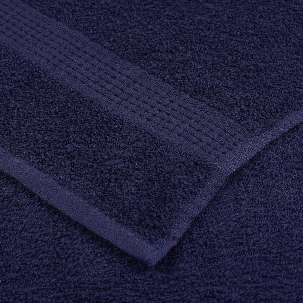 vidaXL 6-cz. zestaw ręczników, FROGN, granat, 360 g/m²