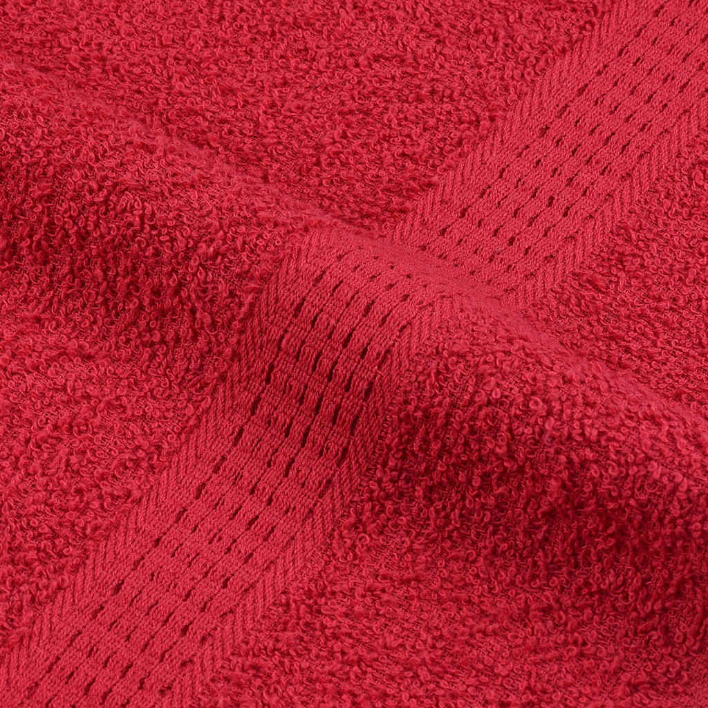 vidaXL 12-cz. zestaw ręczników, FROGN, czerwony, 360 g/m²