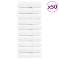 vidaXL Ręczniczki premium, SOLUND, 50 szt., białe, 15x21 cm, 600 g/m²