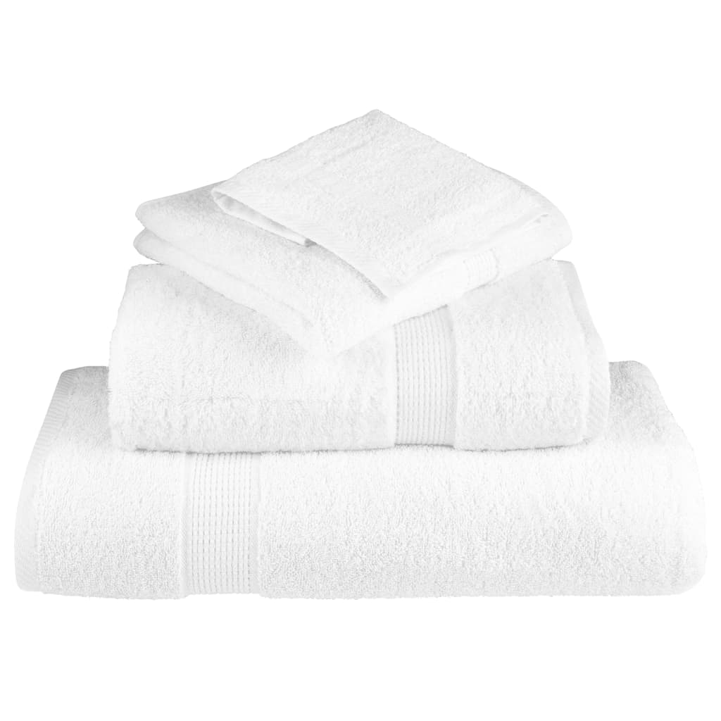 vidaXL Ręczniki toaletowe Premium, SOLUND 2 szt., białe, 30 x 30 cm, 600 g/m²