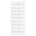 vidaXL Ręczniki myjące premium, SOLUND 10 szt., białe, 30 x 30 cm, 600 g/m²