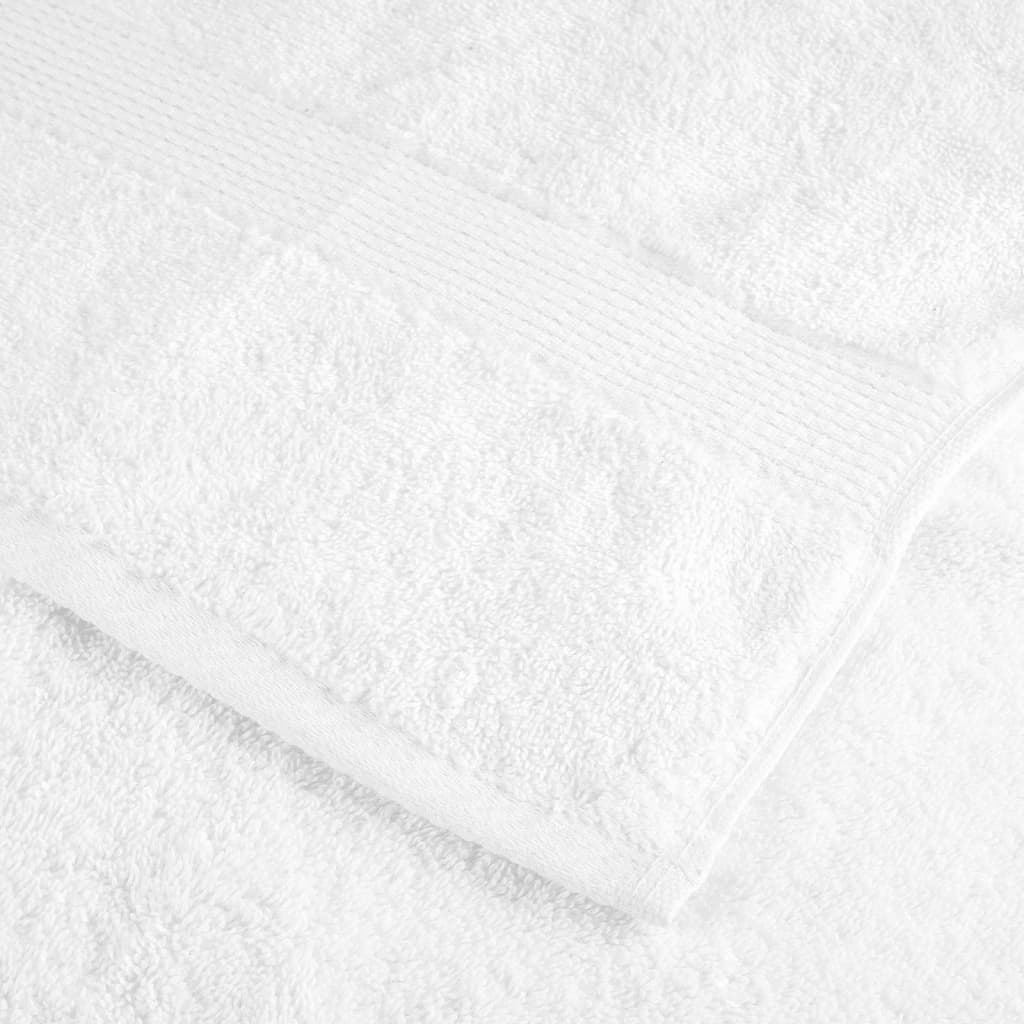 vidaXL Ręczniki premium, SOLUND, 4 szt., białe, 50x100 cm, 600 g/m²