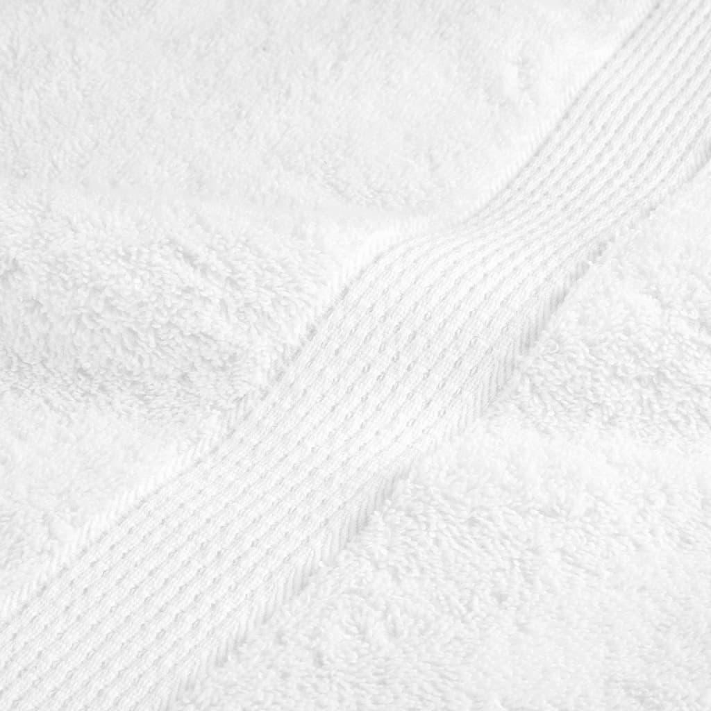 vidaXL Ręczniki premium, SOLUND, 4 szt., białe, 50x100 cm, 600 g/m²