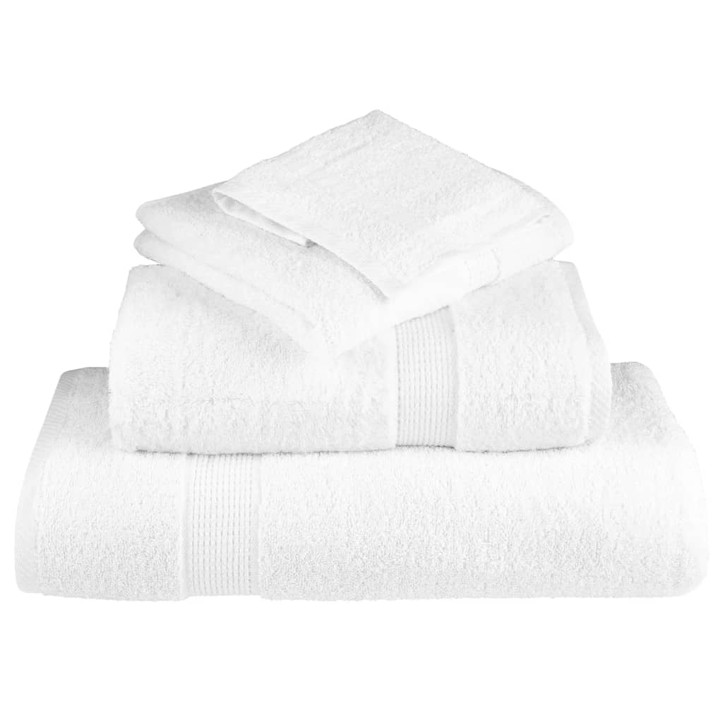 vidaXL Ręczniki premium, SOLUND, 2 szt., białe, 70x140 cm, 600 g/m²