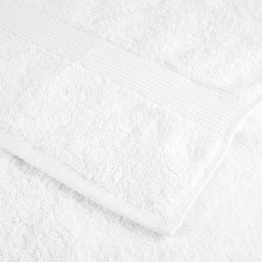 vidaXL Ręczniki premium, SOLUND, 25 szt., białe, 70x140 cm, 600 g/m²