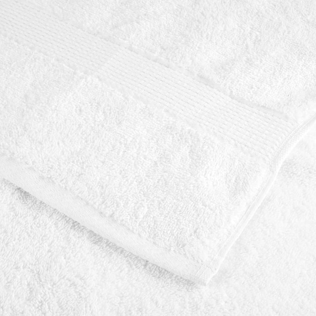 vidaXL Ręczniki premium, SOLUND, 4 szt., białe, 80x200 cm, 600 g/m²