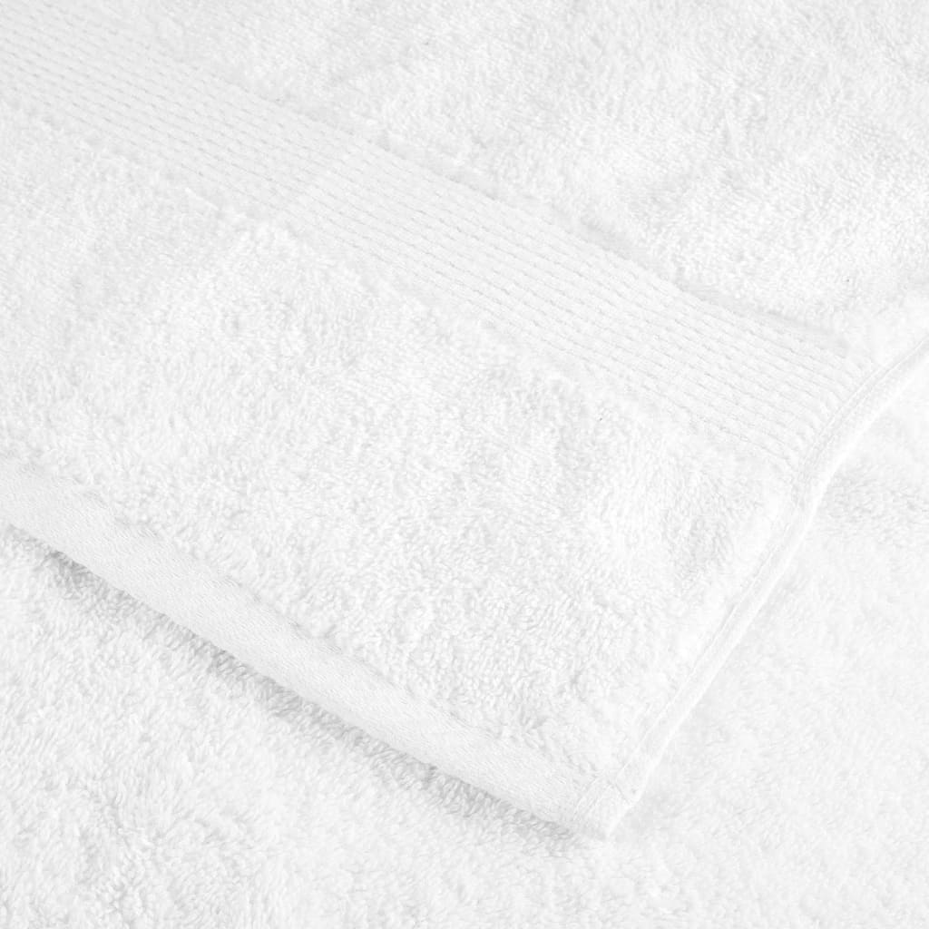 vidaXL Ręczniki premium, SOLUND, 2 szt., białe, 100x200 cm, 600 g/m²