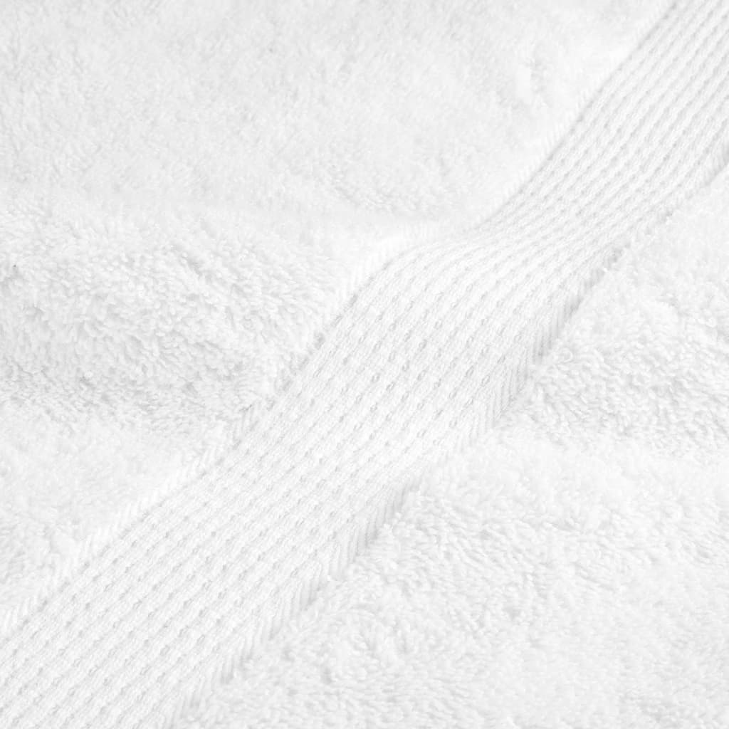 vidaXL Ręczniki premium, SOLUND, 2 szt., białe, 100x200 cm, 600 g/m²