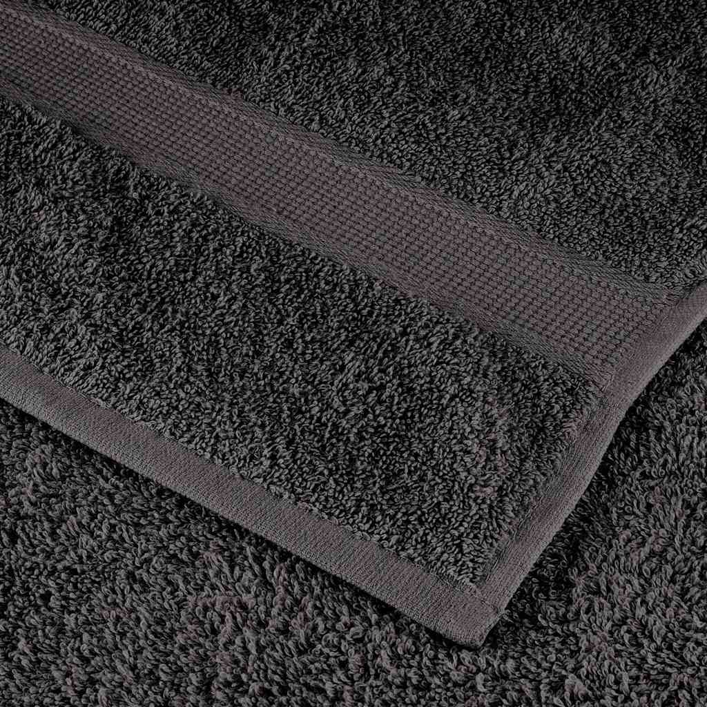 vidaXL Ręcznik Gościnny SOLUND 4 szt. Antracyt 15 x 21 cm 550 gsm
