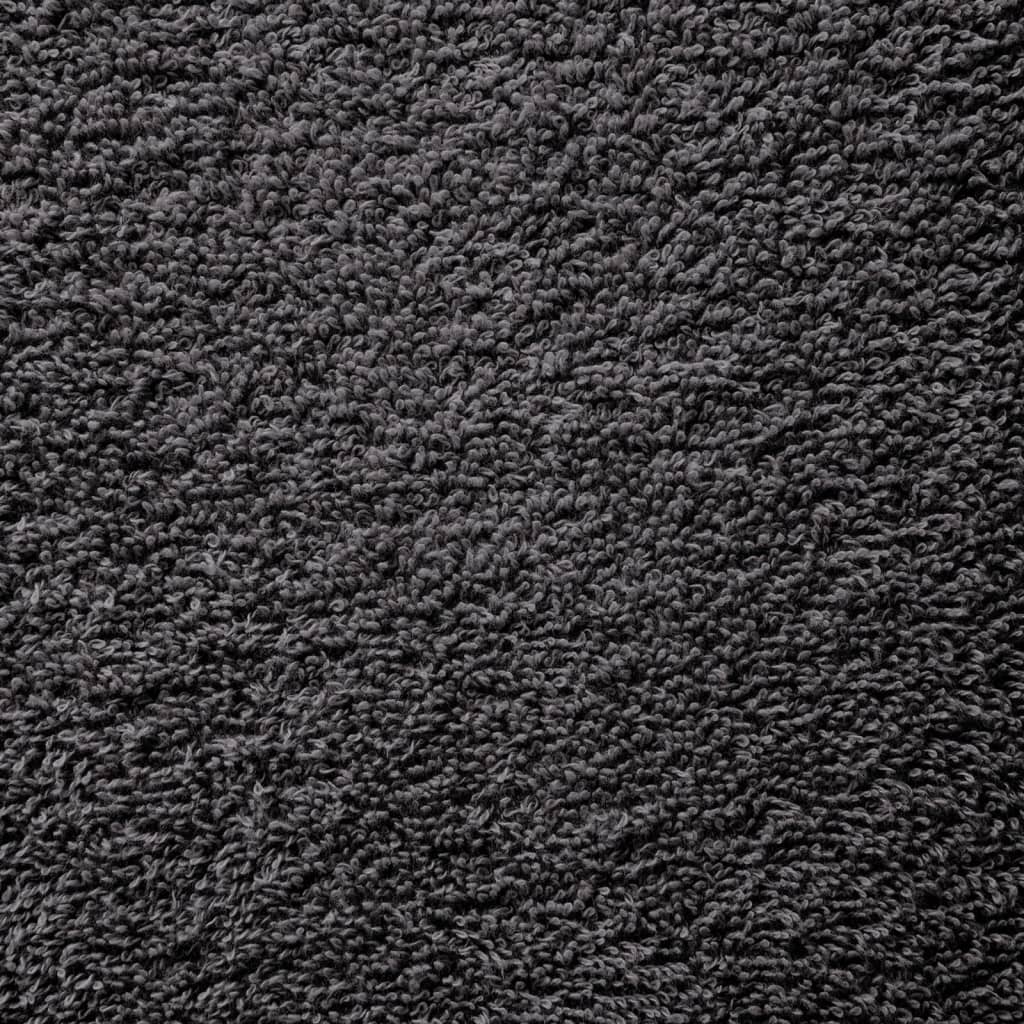 vidaXL Ręczniki premium, SOLUND, 50 szt., antracytowe, 15x21 cm, 600 g/m²
