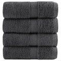 vidaXL Ręczniki toaletowe Premium, SOLUND 4 szt. Antracyt 30x30cm 600 g/m²