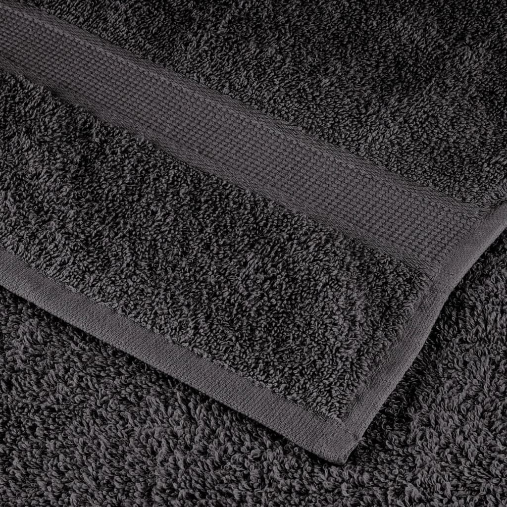 vidaXL Ręczniki toaletowe Premium, SOLUND 4 szt. Antracyt 30x30cm 600 g/m²