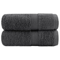 vidaXL Ręczniczki premium, SOLUND, 2 szt., antracytowe, 30x50 cm, 600 g/m²