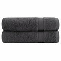 vidaXL Ręczniki premium, SOLUND, 2 szt., antracytowe, 50x100 cm, 600 g/m²