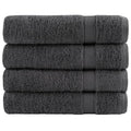 vidaXL Ręczniki premium, SOLUND, 4 szt., antracytowe, 50x100 cm, 600 g/m²