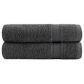vidaXL Ręczniki premium, SOLUND, 2 szt., antracytowe, 70x140 cm, 600 g/m²