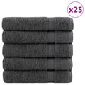 vidaXL Ręczniki premium, SOLUND, 25 szt., antracytowe, 70x140 cm, 600 g/m²