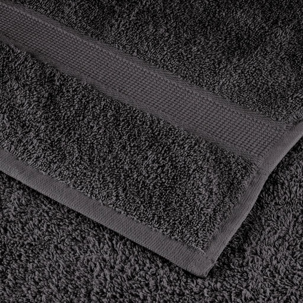 vidaXL Ręczniki premium, SOLUND, 25 szt., antracytowe, 70x140 cm, 600 g/m²